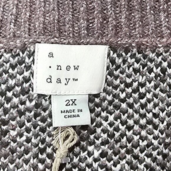 Women's V-Neck Tunic Sweater | A New Day | 2X - Picture 6 of 9